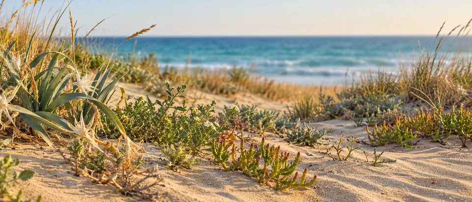Dunas junto al Mediterráneo